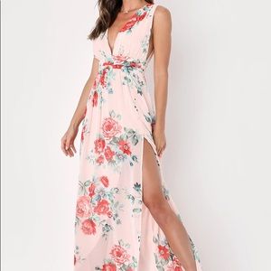 Lulus floral maxi dress
